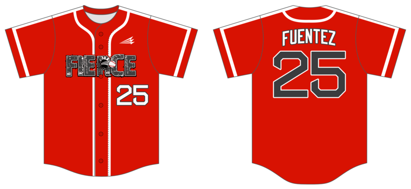 Fierce Baseball Custom NanoDri Baseball Jersey #J7