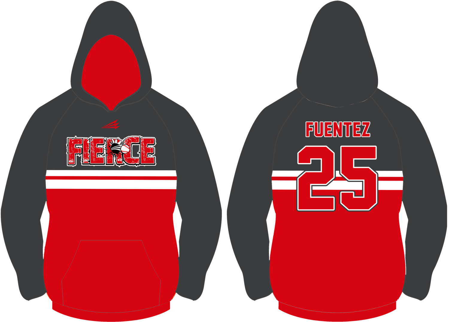 Fierce Baseball Custom Vulcan Hoodie #VH2