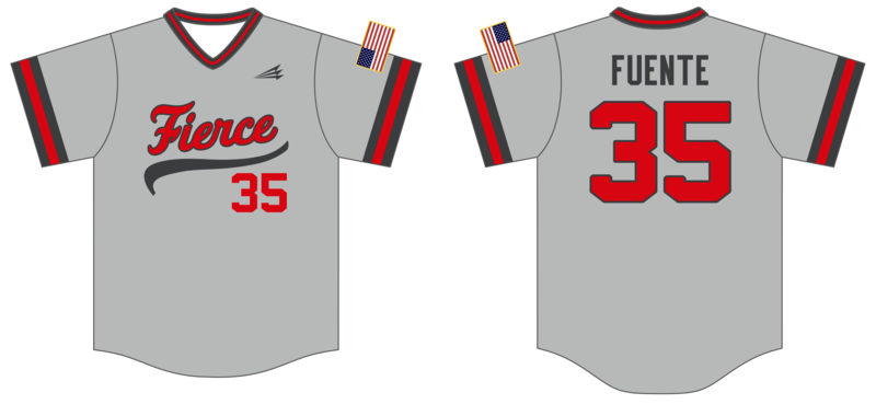 Fierce Baseball Custom NanoDri Baseball Jersey #J8