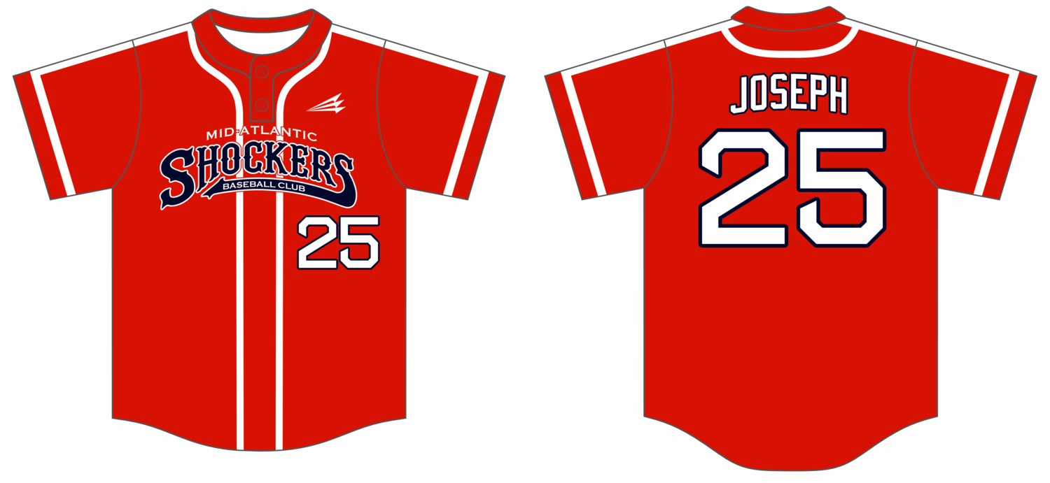 Mid-Atlantic Shockers (Joseph) Custom Hexaflex Baseball Jersey #J4B