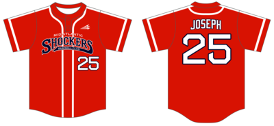 Mid-Atlantic Shockers (Joseph) Custom Hexaflex Baseball Jersey #J4B