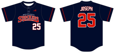 Mid-Atlantic Shockers (Joseph) Custom Hexaflex Baseball Jersey #J5B