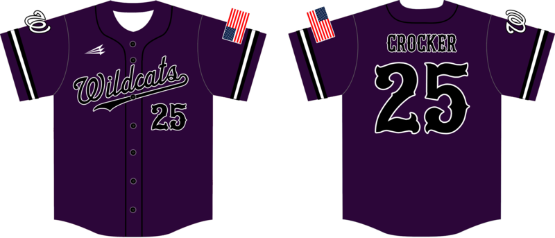 Manhattan Wildcats Custom HexaFlex Baseball Jersey #J2B