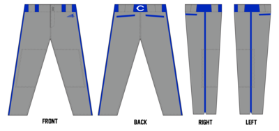 Brazos Cats Custom Relaxed Baseball Pant #BP1B