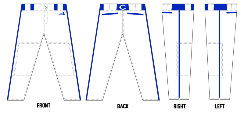 Brazos Cats Custom Relaxed Baseball Pant #BP2B