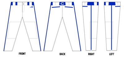 Brazos Cats Custom Relaxed Baseball Pant #BP2B