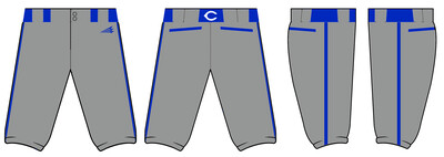 Brazos Cats Custom Knicker Baseball Pant #BP1A