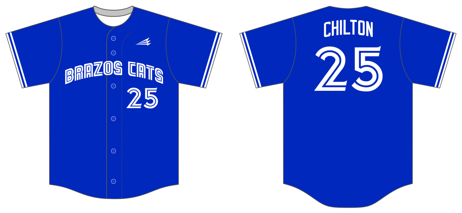 Brazos Cats Custom HexaFlex Baseball Jersey #J5B
