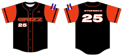 Colorado Grizzlies Custom HexaFlex Baseball Jersey #J1D
