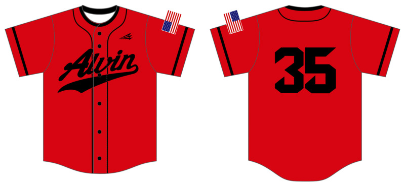 Alvin College Custom HexaFlex Baseball Jersey #J3C