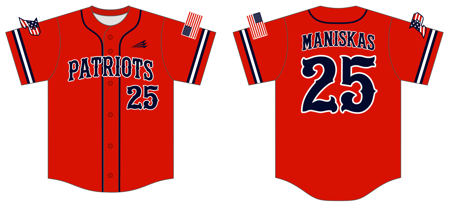 Patriots (Maniskas) Custom Hexaflex Baseball Jersey #J1