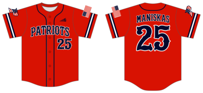 Patriots (Maniskas) Custom Hexaflex Baseball Jersey #J1