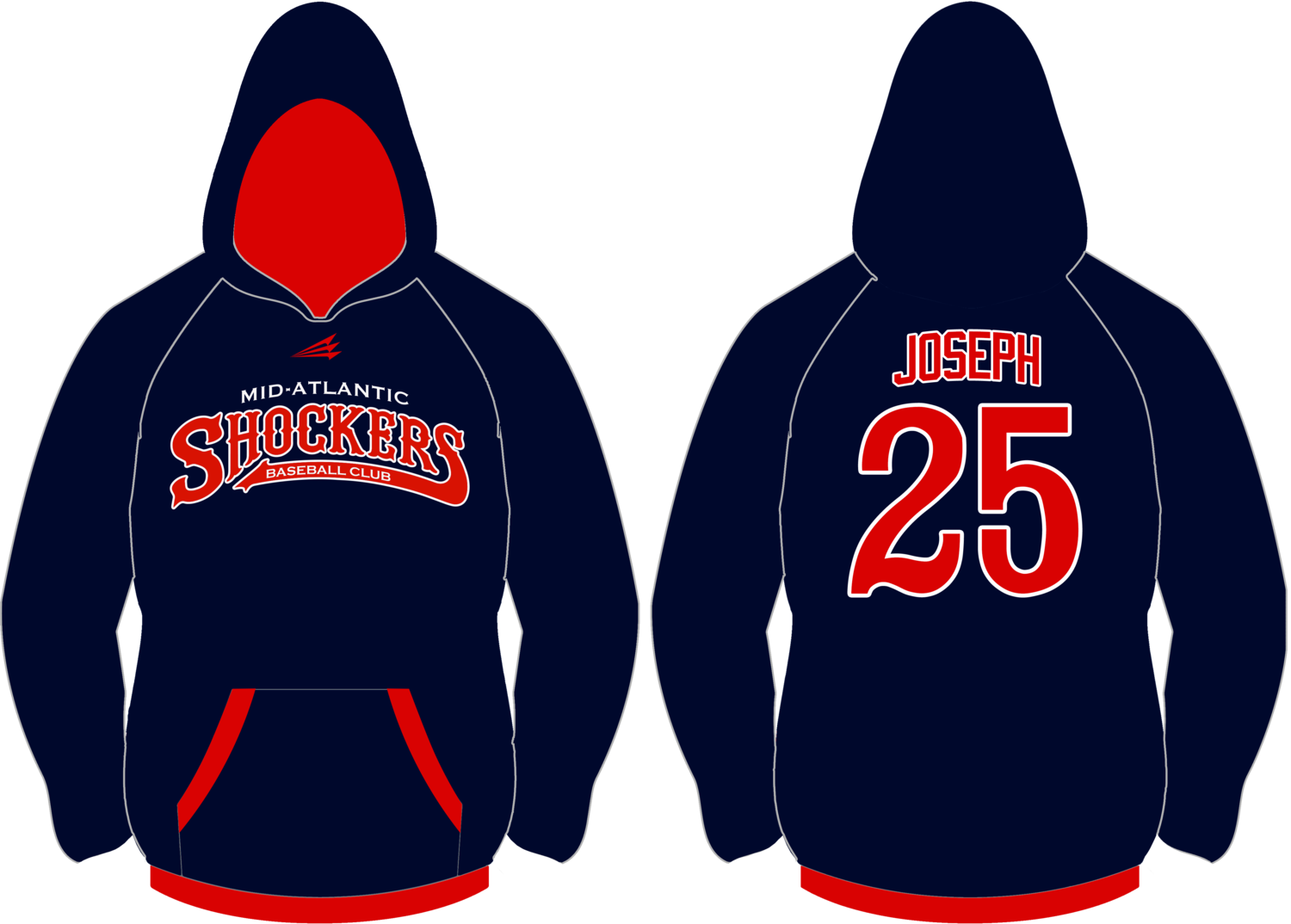 Mid-Atlantic Shockers (Joseph) Custom Vulcan Hoodie #VH2B