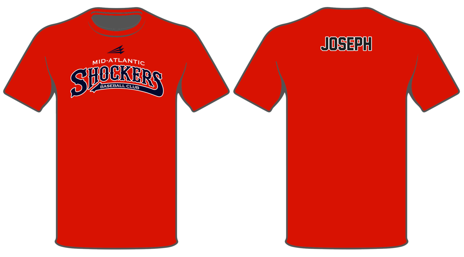 Mid-Atlantic Shockers (Joseph) Custom HyperTee #HT4B