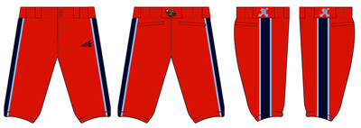 Mashers (White) Stacheman Elite Custom Knicker Baseball Pants #BP5C