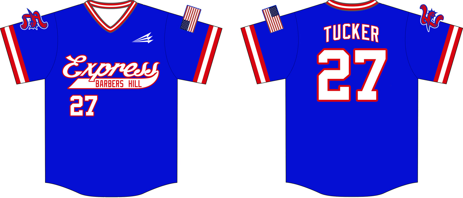 Barbers Hill Express Custom NanoDri Baseball Jersey #J1C