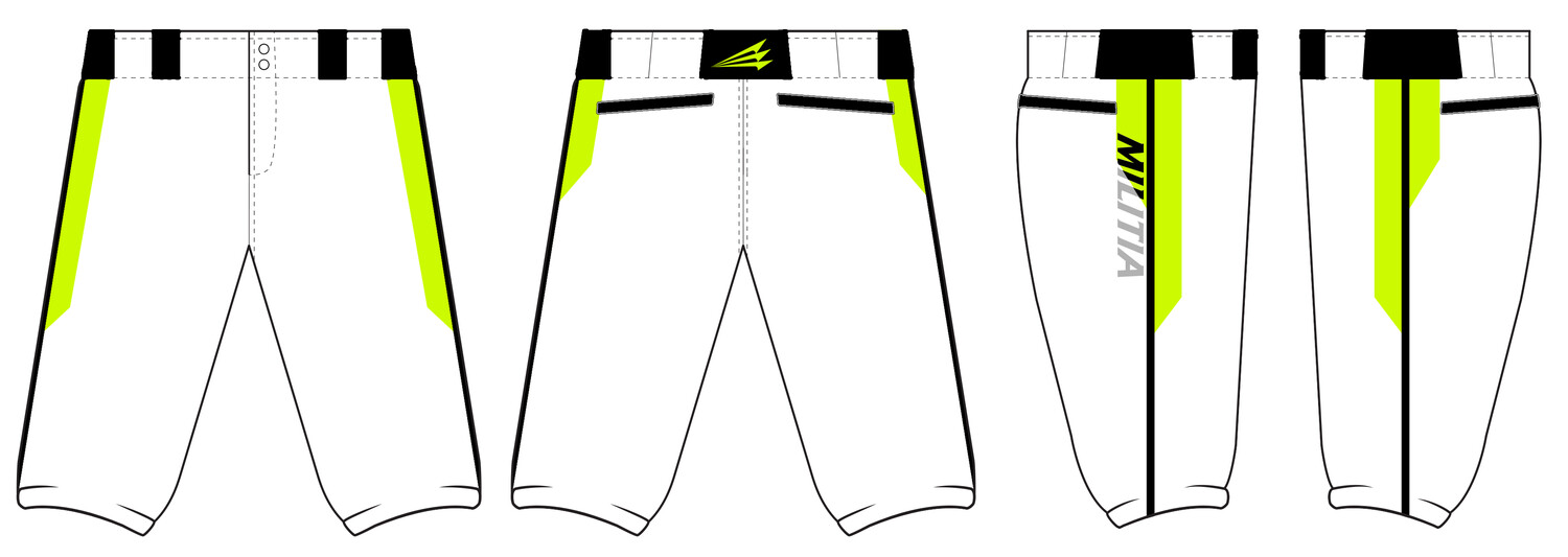 Manorville Militia Stacheman Elite Custom Knicker Baseball Pants #BP3B