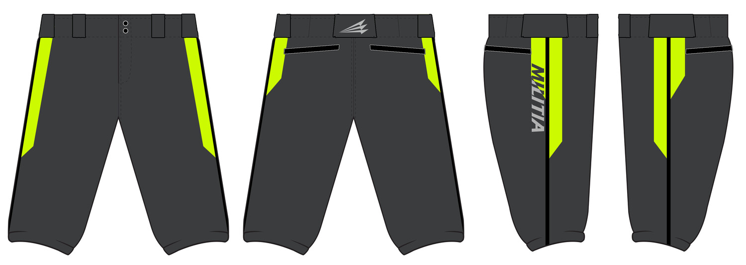Manorville Militia Stacheman Elite Custom Knicker Baseball Pants #BP2B