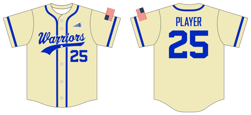 Warriors Custom HexaFlex Baseball Jersey #J3