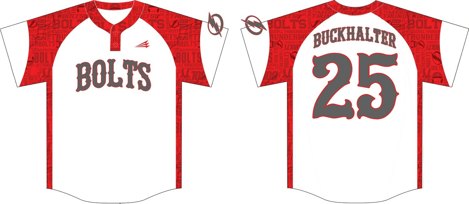 Thunderbolts Baseball Custom Game Jersey #3d