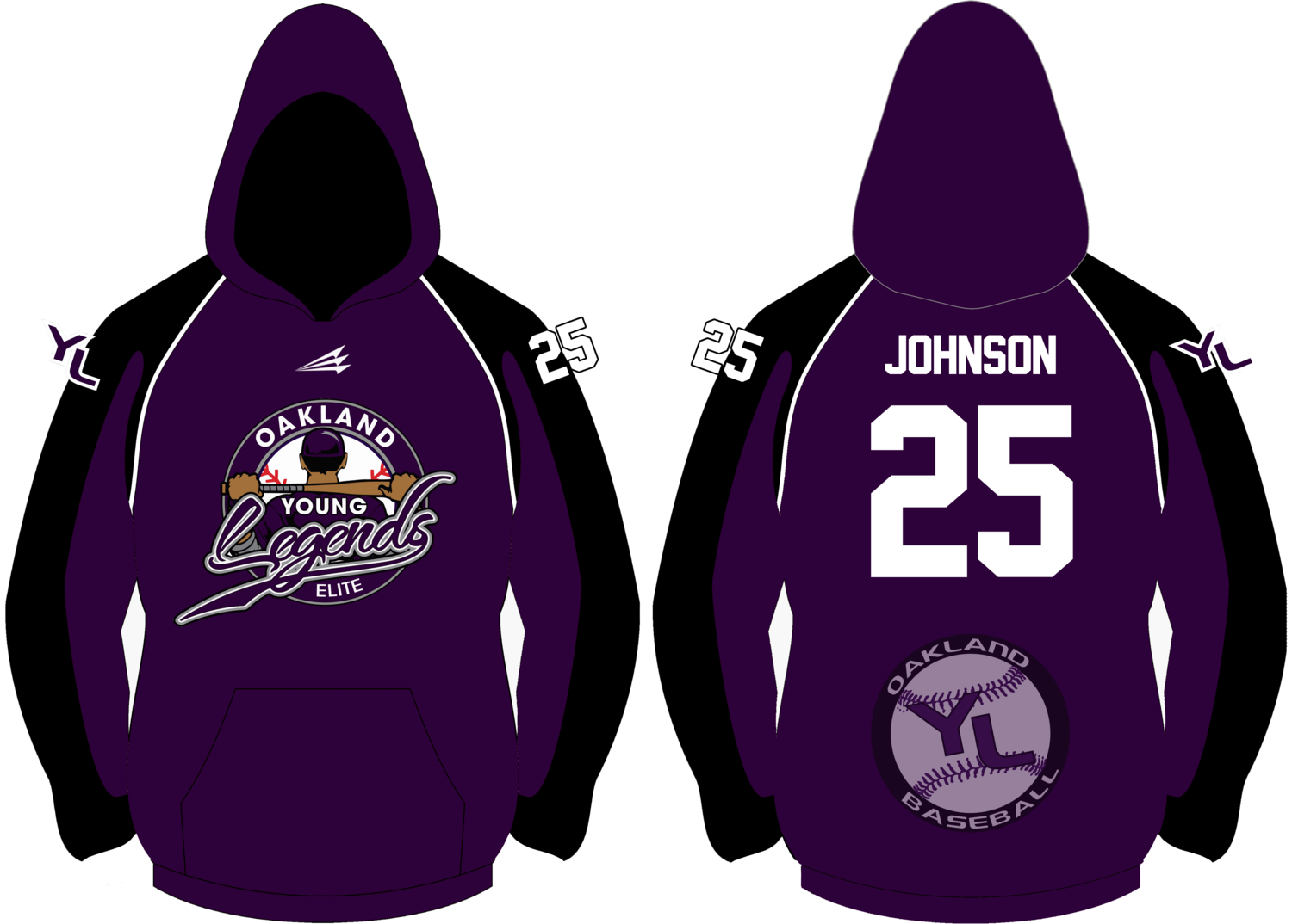 Oakland Young Legends Custom Vulcan Hoodie #VH5