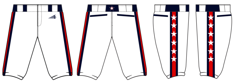 Patriots Travel Baseball Custom Knicker Baseball Pant #BP8e