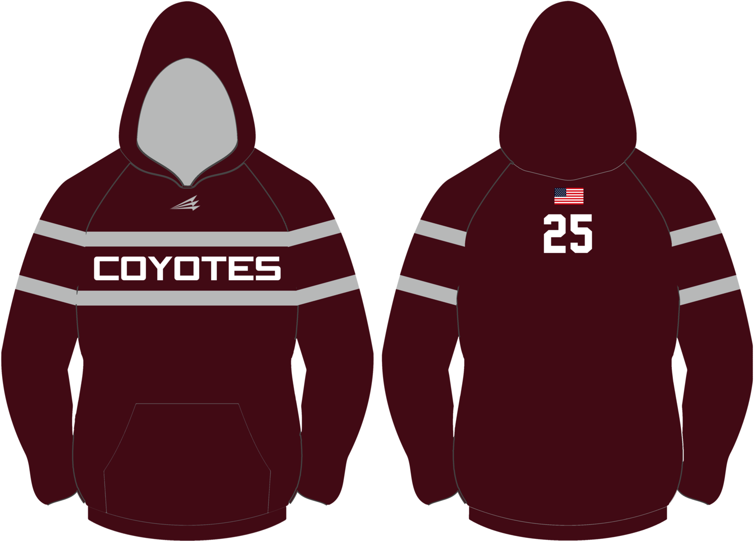 Coyotes (Otero) Custom Vulcan Hoodie #VH5