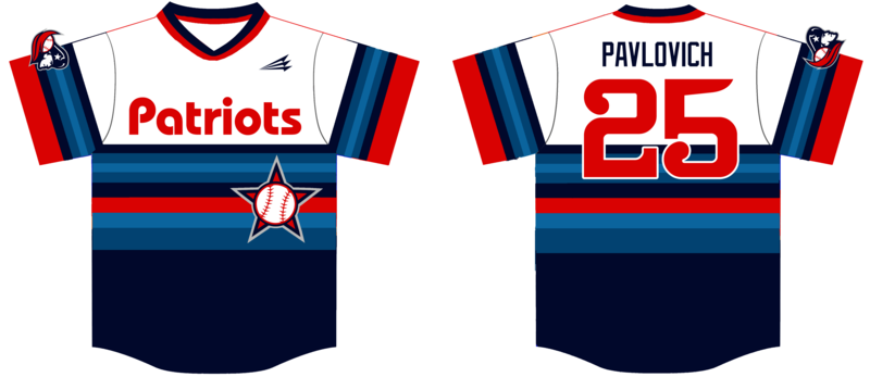 Patriots Travel BaseballCustom NanoDri Baseball Jersey #J9c
