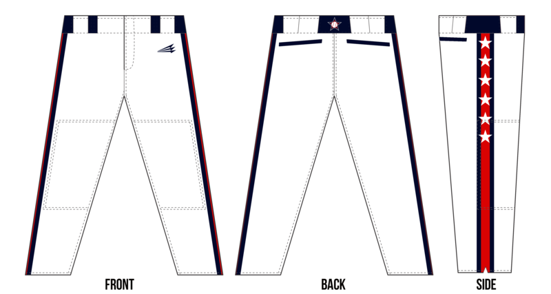 Patriots Travel Baseball Custom Long Baseball Pant #BP8f