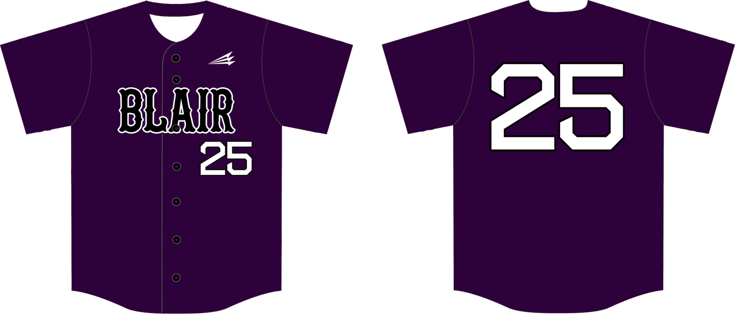 Blair High School Custom NanoDri Baseball Jersey #J3b