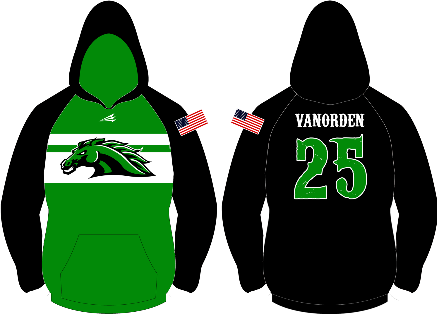 Broncos (VanOrden) Custom Vulcan Hoodie #VH4