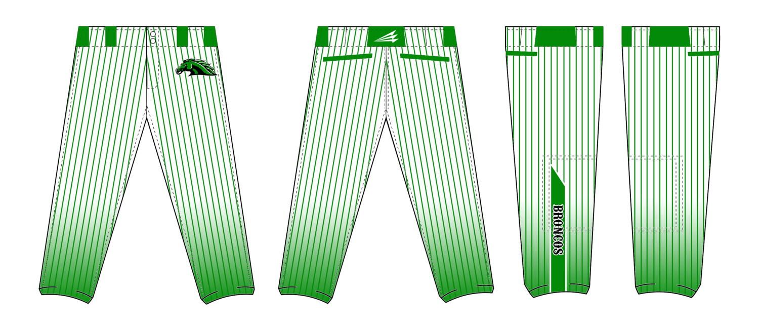 Broncos (VanOrden) Custom Elite Softball Pant #FP2b