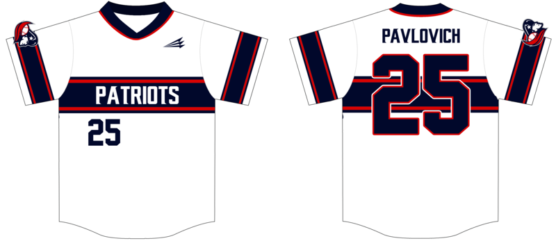 Patriots Travel BaseballCustom NanoDri Baseball Jersey #J10b