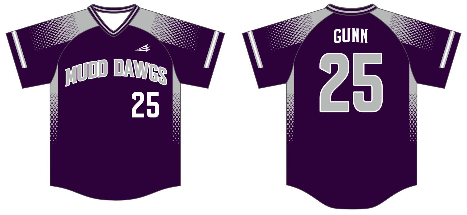 Burlington Mudd Dawgs Custom HexaFlex Baseball Jersey #J21b