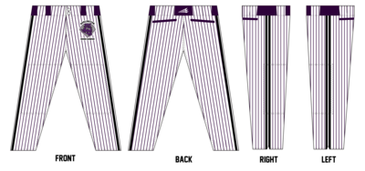 Burlington Mudd Dawgs Custom Long Relaxed Baseball Pant #BP15