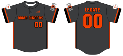 Bomb Dinger Baseball Custom Nanodri Baseball Jersey #J2C