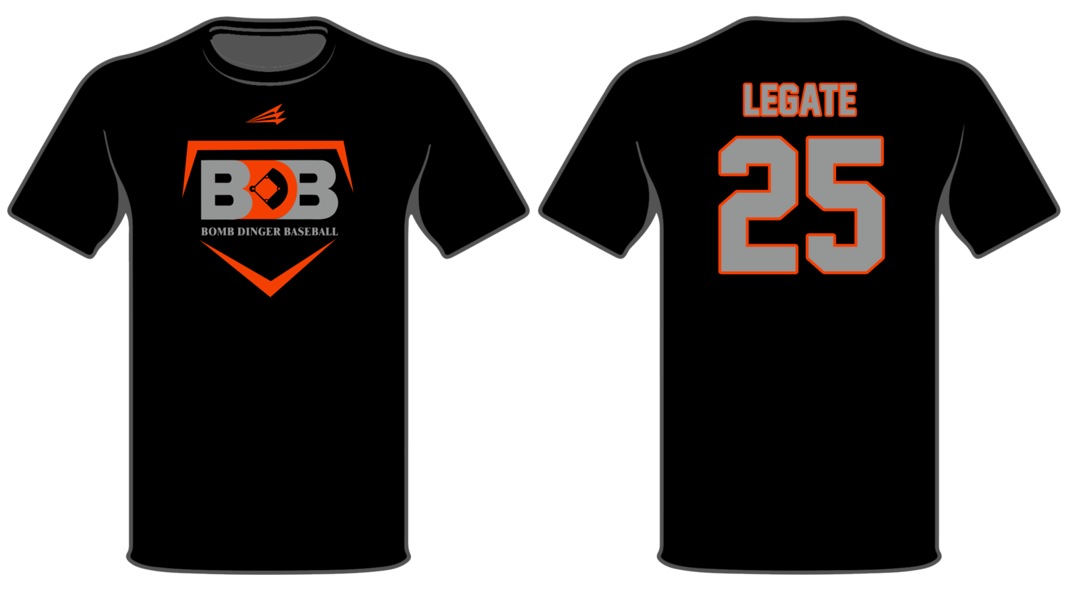 Bomb Dinger Baseball Custom HyperTee #HT1B