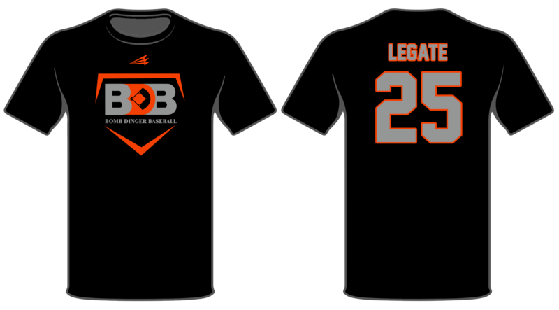 Bomb Dinger Baseball Custom HyperTee #HT1B