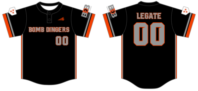 Bomb Dinger Baseball Custom Nanodri Baseball Jersey #J4B