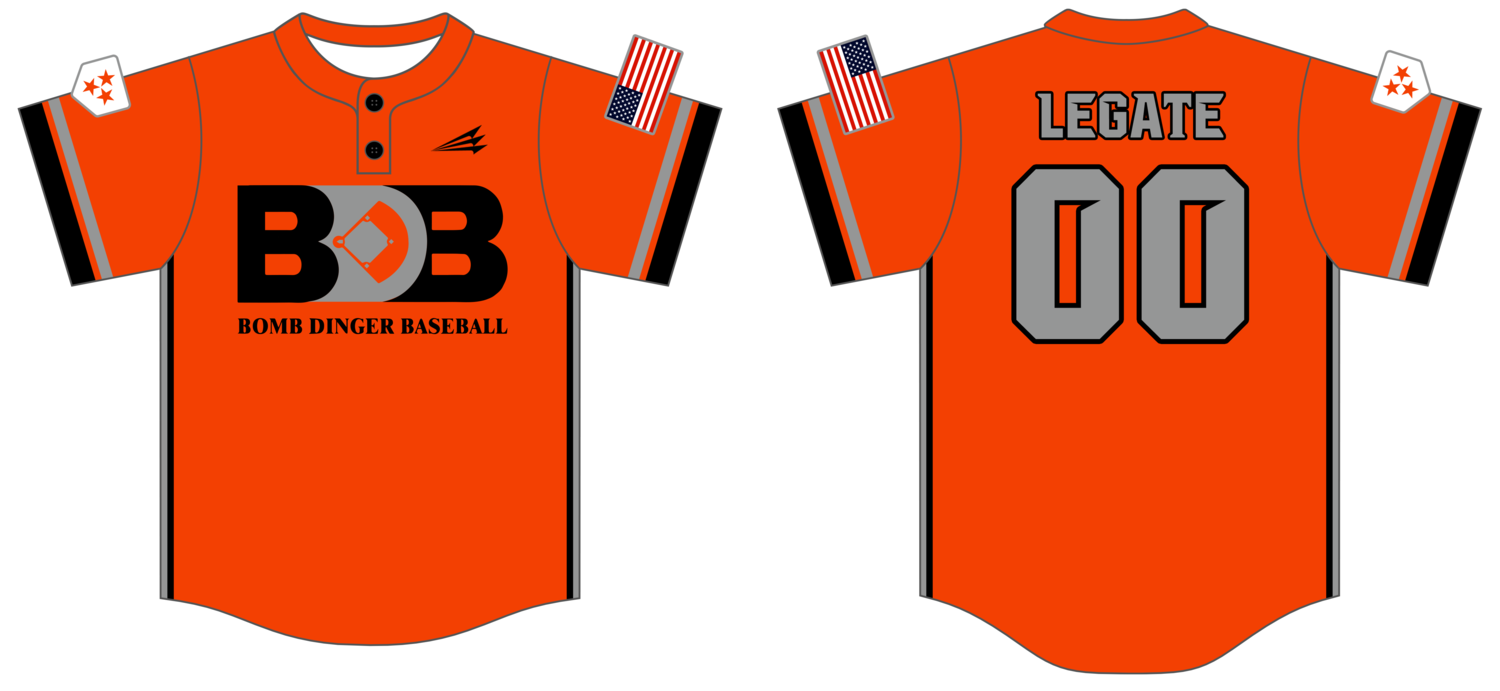 Bomb Dinger Baseball Custom Nanodri Baseball Jersey #J3B