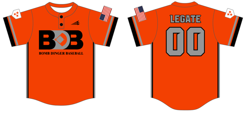Bomb Dinger Baseball Custom Nanodri Baseball Jersey #J3B