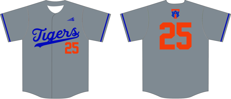 Austin United Tigers Custom HexaFlex Baseball Jersey #J8c