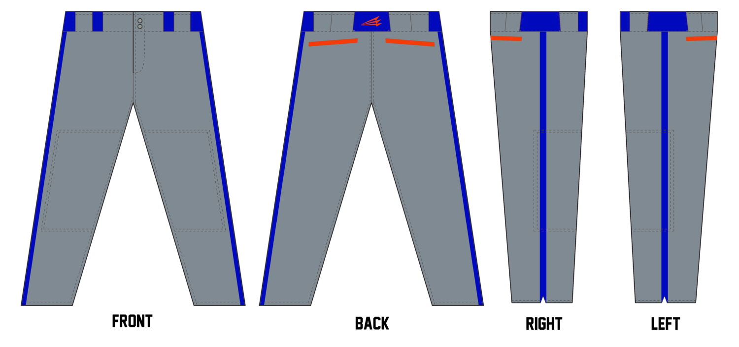 Austin United Tigers Custom Stacheman Elite Long Baseball Pants #BP8a
