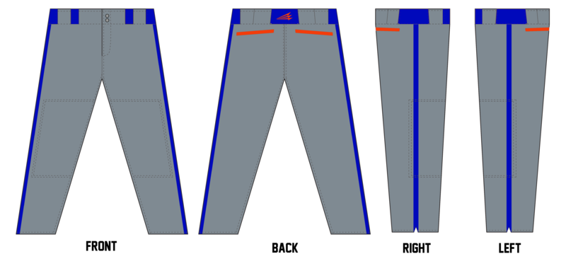 Austin United Tigers Custom Stacheman Elite Long Baseball Pants #BP8a