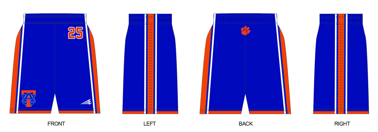 Austin United Tigers Custom Revolution Pocket Shorts #RV2