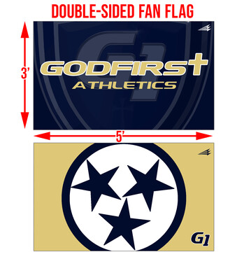 G1 Athletics Double-Sided 3&#39;x5&#39; Fan Flag F1