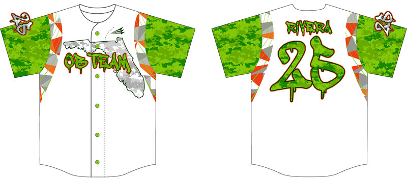 OB Team Custom HexaFlex Baseball Jersey #J7B