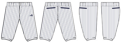 Athletics (Logue) Stacheman Elite Custom Knicker Baseball Pants #BP2D