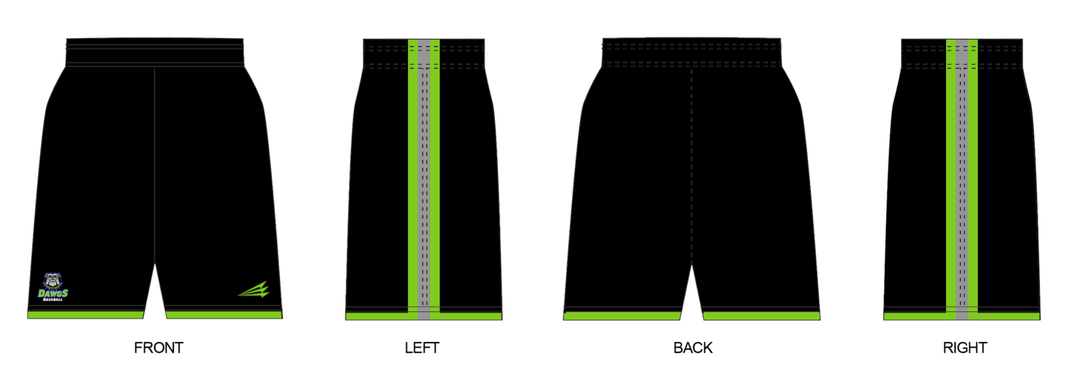 AZ Diamond Dawgs Custom Revolution Pocket Shorts #RV4