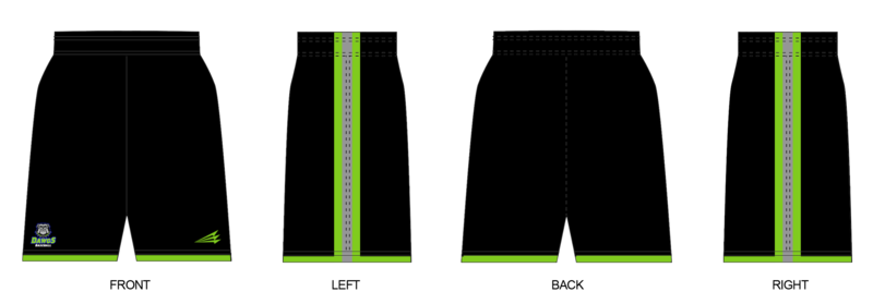 AZ Diamond Dawgs Custom Revolution Pocket Shorts #RV4